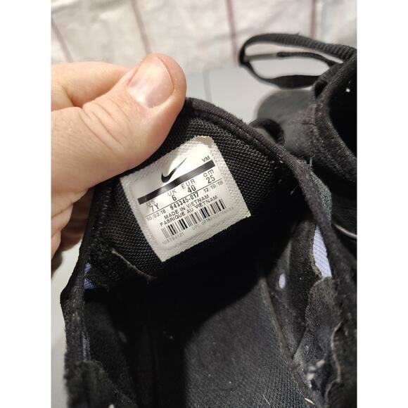 NIKE AIR MAX Black / Blue 270 Unisex Sixe 6 1/2 - Preowned - Picture 10 of 10